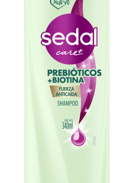 shampoo sedal probioticos + biotina 340 ml