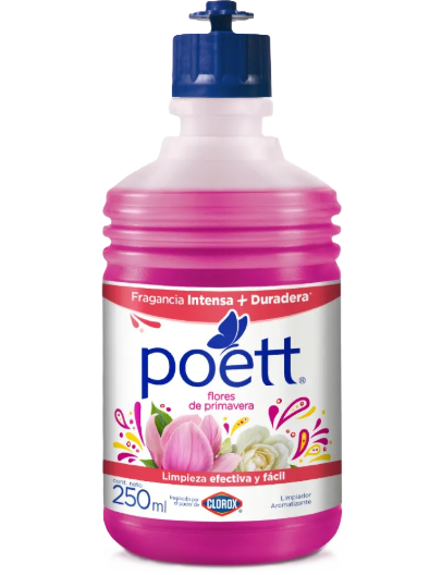 limpia pisos poett fragancia flores de primavera 250 ml.