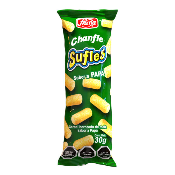 sufle sabor papa marca fruna 30 grs