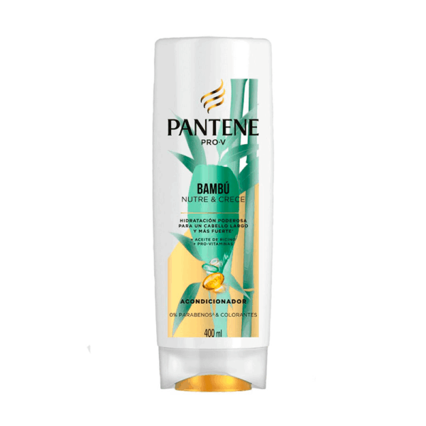 acondicionador pantene bambú nutre y crece 400 ml