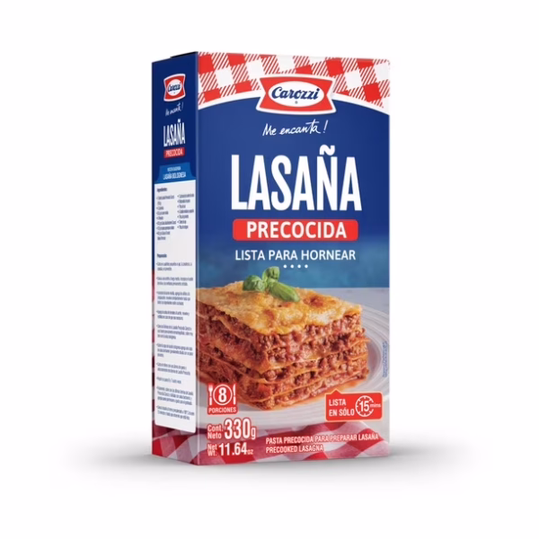 lasaña precocida carozzi 330 grs